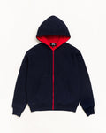 DOUBLE FACED ZIP HOODIE
